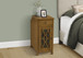 Accent Side Table, Storage Drawer, Traditional - Taupe