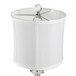 Karat - Contemporary Crystal Table Lamp (Set of 2) - Clear Crystal / Chrome / White Softback