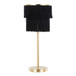 Fringe - Contemporary Buffet Lamp (Set of 2) - Royal Gold / Black Fringe