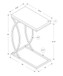 Accent Table, C - Shaped, Contemporary & Modern Design