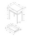 Spacious Table Top Accent Side Table, Storage Drawer, Contemporary & Modern