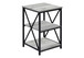 3 Tier Accent Table, Side Marble Look Contemporary & Modern