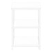 3 Tier Accent Table, Side Marble Look Contemporary & Modern