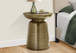 Drum Accent Side Table, Hammered Texture