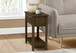 Accent End Table, 2 Tier, Narrow, Lamp, Storage Drawer, Charming Design