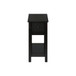 Accent End Table, 2 Tier, Narrow, Lamp, Storage Drawer, Charming Design