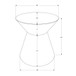 Drum Accent Side Table, Contemporary & Modern Elegant Design