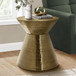 Drum Accent Side Table, Contemporary & Modern Elegant Design