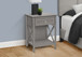 Accent End Table, 2 Tier, Storage Drawer, Transitional Style
