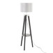 Compass - Mid Century Modern Floor Lamp With Shelf