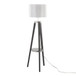 Compass - Mid Century Modern Floor Lamp With Shelf