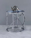 Lyda - Marble Print End Table - Blue