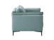 Mesut - Top Grain Leather Loveseat - Sage Green