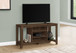 TV Stand Console Media Entertainment Center Storage Shelves For Living Room - Walnut