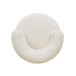 Fuji - 360 Swivel Low Barrel Back Accent Chair - Ivory White