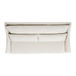 Ada - Flared Arm Contemporary Sofa With Lumbar Pillows - Flax White