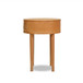 Cabana - Round Cane Storage Side Table - Natural Brown Oak