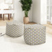 Pouf Luxury Oversized Bean Bag Cube Ottoman