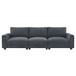 Sectional With Bluetooth Speaker Comfy Cloud Couch Set With Drop Down Table Cup Holders, USB Charger Storage Armrest Wide Seat Sofa