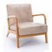 Classic Mid-Century Modern Accent Chairs, Open Framed Armchair With Cushioning