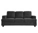 Modern Sofa, Comfortable 3 Seater Couch With Deep Seating, Loose Back Cushions, Wide Arms