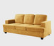 Modern Sofa, Comfortable 3 Seater Couch With Deep Seating, Loose Back Cushions, Wide Arms