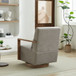 Swivel Modern Upholstered Accent Chair With Armrests