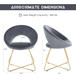Modern Accent Velvet Lounge Chair