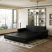 Pull Out Sofa Bed 3 In 1 Velvet Convertible Sleeper Sofa With Nailhead Trim & Rolled Arm, Multi Functional