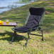 Camping Lounge Chair, Portable Folding Reclining Camping With Adjustable Backrest For Indoor And Outdoor Camping Beach Hiking Fishing - Green / Black