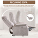 Comfortable Electric Lift Chair, Made Of High Grade Leather, Provides Full Body Support And Convenient Remote Control Operation, Making It An Ideal Choice For The Elderly And Those With Limited Mobili - Light Gray
