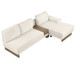 L-Shaped Sofa Sectional Sofa With Two USB Ports And Two Power Sockets, A Storage Drawer And A Reversible Chaise Lounge For Living Room
