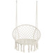 Macrame Hanging Hammock Chair, Cotton Rope Swing For Indoor And Outdoor Use