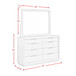 Arcadia - Dresser & Mirror Set - Gray