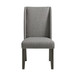 Everdeen - Side Chair With Gray Fabric and Nail Heads (Set of 2) - Charcoal