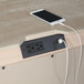 Arcadia - 2-Drawer Nightstand With USB - Gray