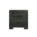 Allan - 2-Drawer Nightstand - Black