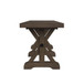 Yellowstone - Dining Bench With Metal Bar Cross - Medium Brown