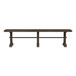 Yellowstone - Dining Bench With Metal Bar Cross - Medium Brown