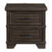 Colorado City - 2-Drawer Nightstand With USB - Charcoal