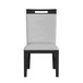 Transcend - Dining Side Chair With Fabric (Set of 2) - Charcoal And Light Gray