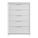 Denmark - 5-Drawer Chest - White