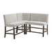 Seneca - Counter 3 Piece Corner Bench - Brown / Gray