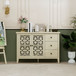 Hollowed Out Cabinet With 2 Door 3 Drawers, American Furniture, Suitable For Bedroom, Living Room, Study - Natural