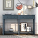 Hearth & Haven Daniel - Console Table With 2 Storage Drawers And Bottom Shelf