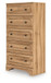 Aleaport - Warm Brown - Five Drawer Chest