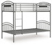 Lanceburg - Gray - Twin/Twin Bunk Bed With Ladder