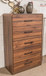 Fortlorn - Walnut Brown - Five Drawer Chest