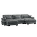 Super Comfort Oversized Modular Sectional Sofa With Movable Ottoman