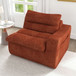 Modern Lazy Floor Sofa With Right Arm, Comfortable Beanbag Lounge